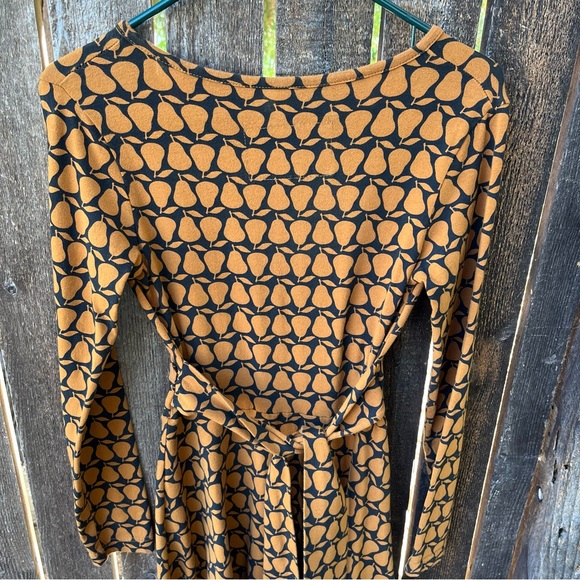 Effie’s Heart Sarah Long Sleeve Bartlett Pear Dress In Sz S - Picture 5 of 12